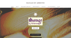 Desktop Screenshot of massagebyadrienne.com